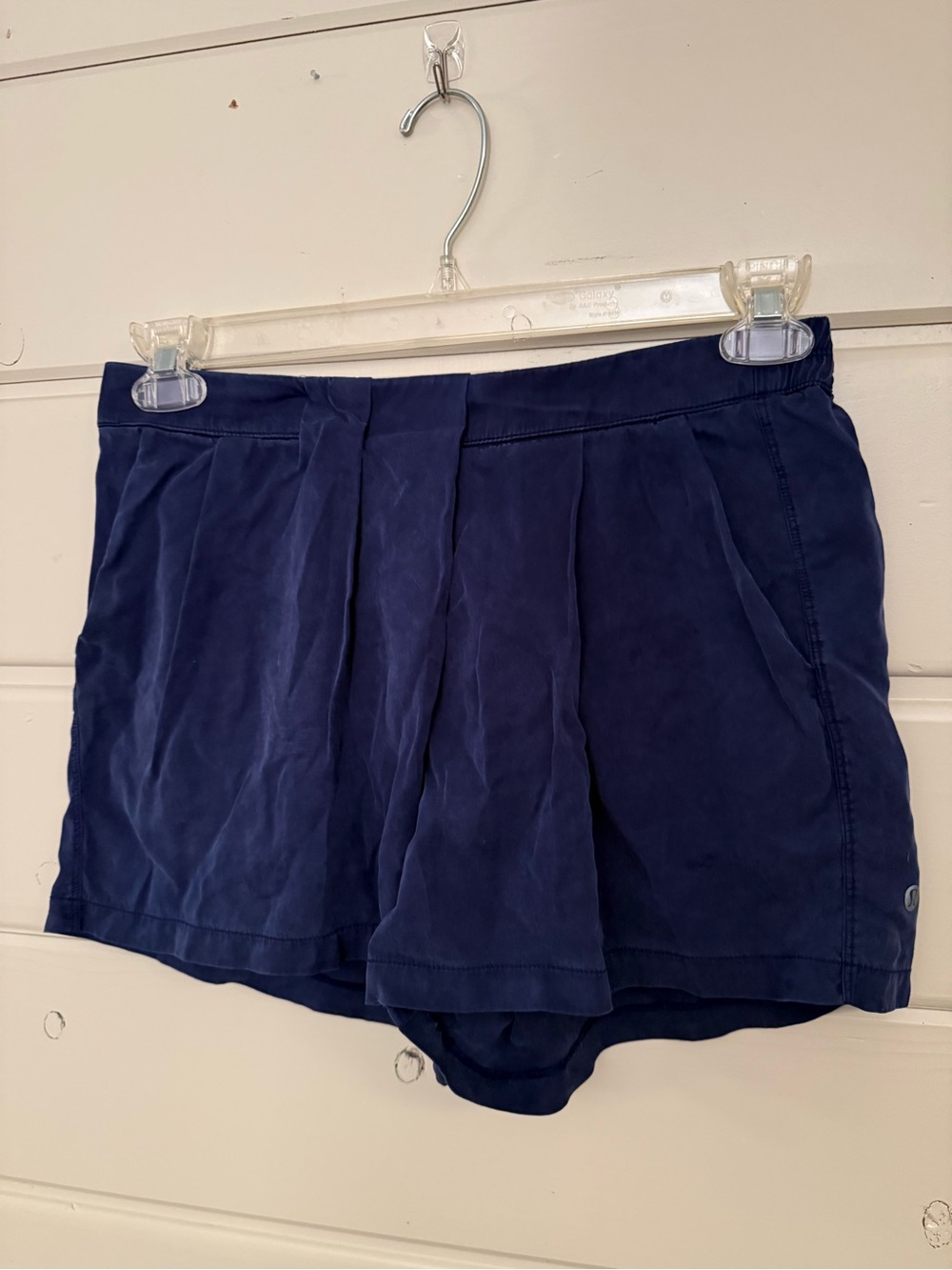 lululemon athletica Navy Pleated Athletic Shorts